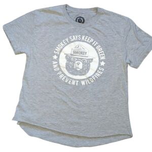 Unisex Smokey Bear Keep Green Gray Prevent Wild Fires Crop Top Size Med 420